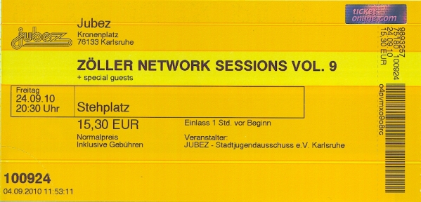 Ticket Zöllers Network Session 9