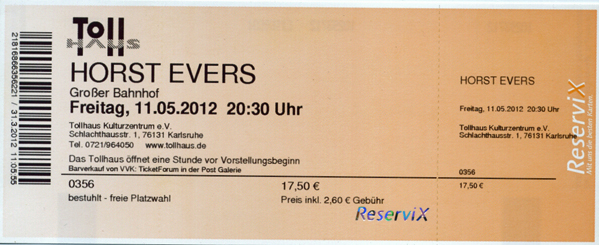 Ticket Horst Evers