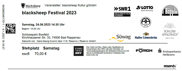 Ticket Blacksheep Festival