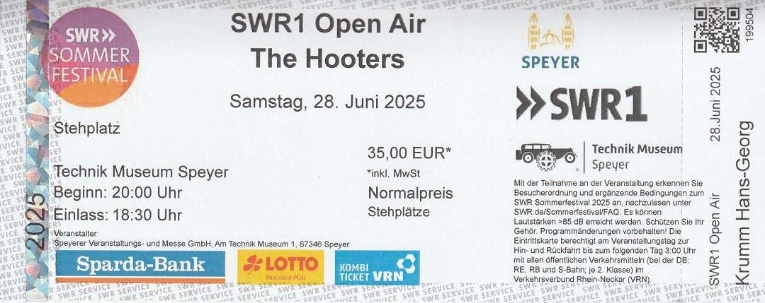 Ticket The Hooters