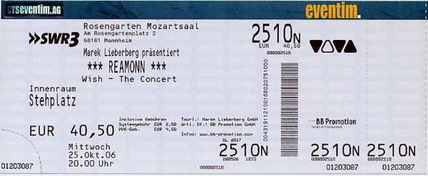 Ticket Reamonn