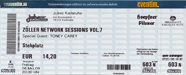 Ticket Zöller Network Sessions VII