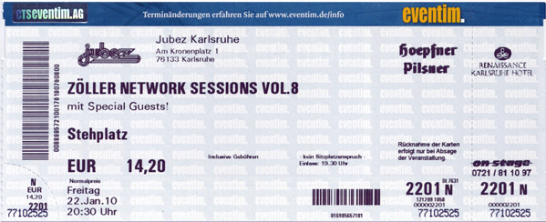 Ticket Zöller Network Session VIII