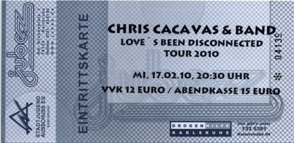 Ticket Chris Cacavas