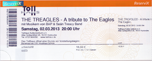 Ticket The Treagles