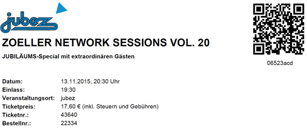 Ticket Zöller Network Session 20