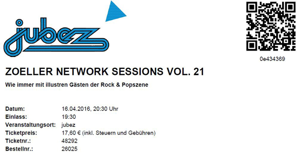 Ticket Zöller Network Session