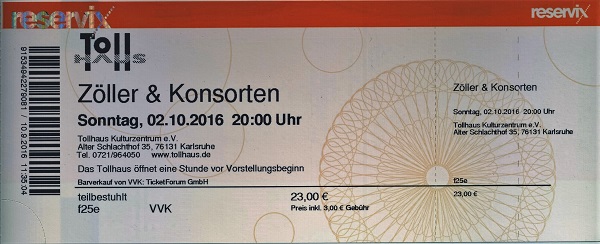Zöller & Konsorten Ticket