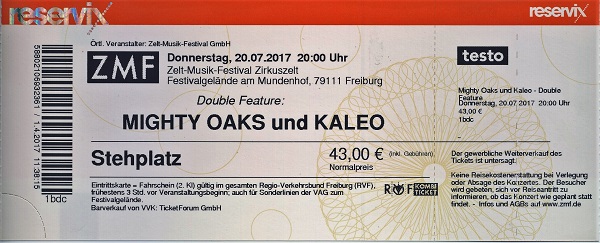 Ticket
                Mighty Oaks & Kaleo