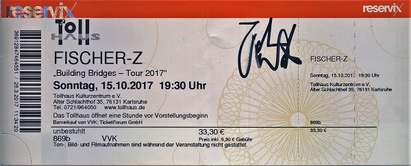 Ticket Fischer-Z