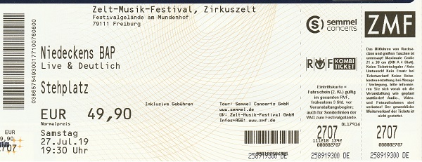 Ticket BAP Freiburg