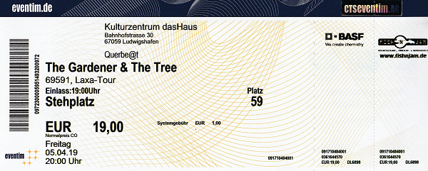 Ticket The Gardener & The
                Tree