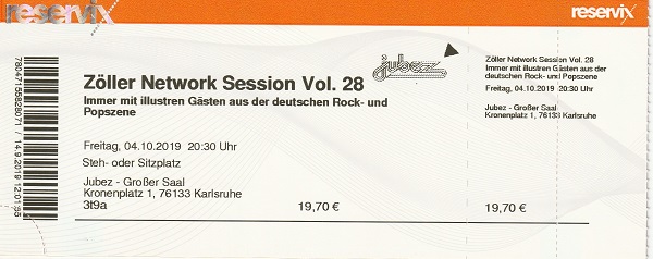 Ticket Zöller Network Session #28