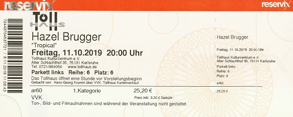 Ticket Hazel Brugger
