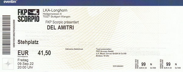 Ticket Del Amitri Stuttgart